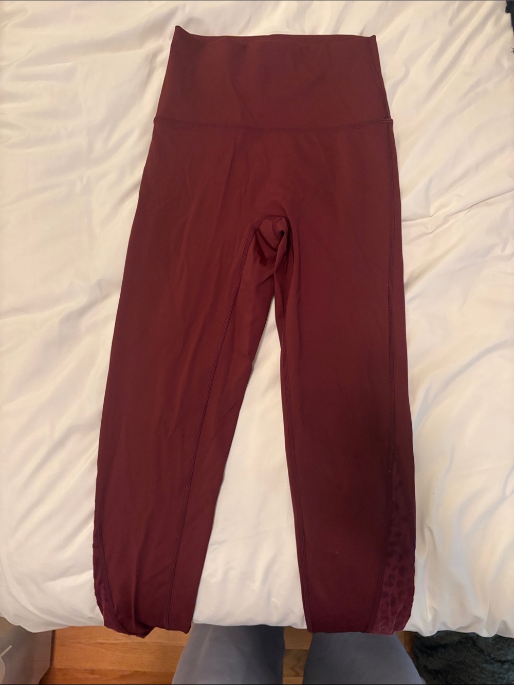 aerie High-Waist Burgundy Leggings